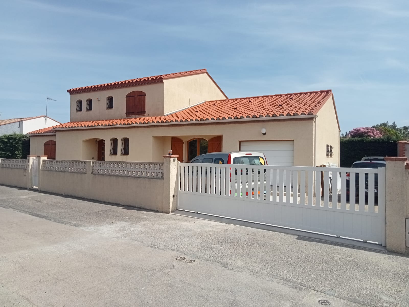 Façade de la villa